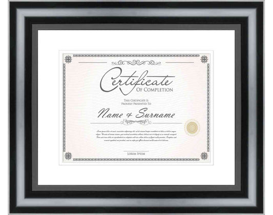 Black Frame for Certificates & Diplomas