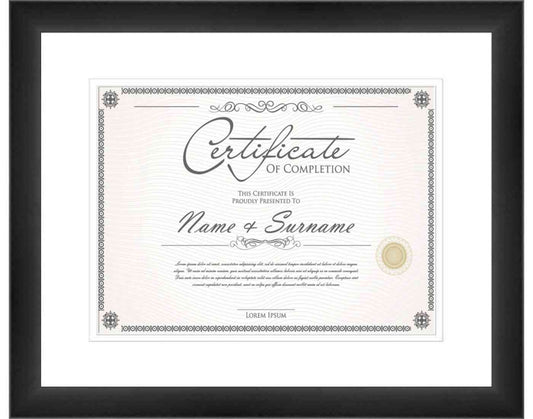 Satin Frame for Certificates & Diplomas