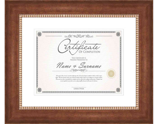 Copper Frame for Certificates & Diplomas