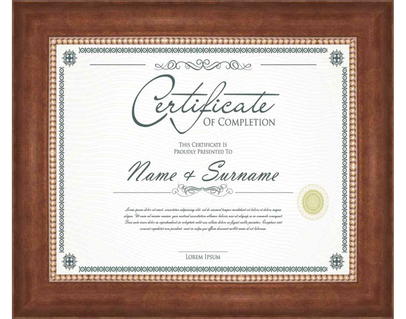 Copper Frame for Certificates & Diplomas