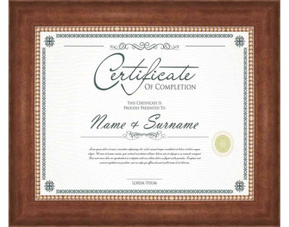 Copper Frame for Certificates & Diplomas