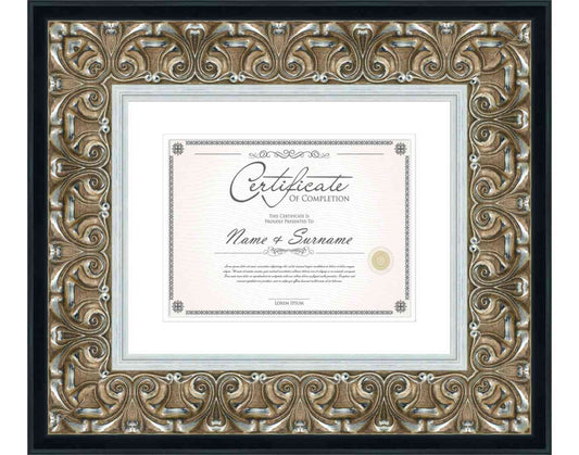 Silver Frame for Certificates & Diplomas