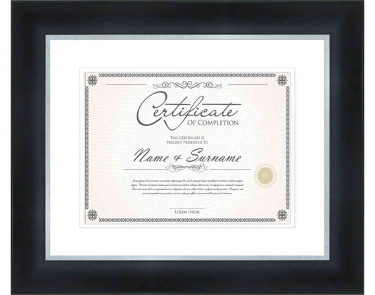 Black Frame for Certificates & Diplomas
