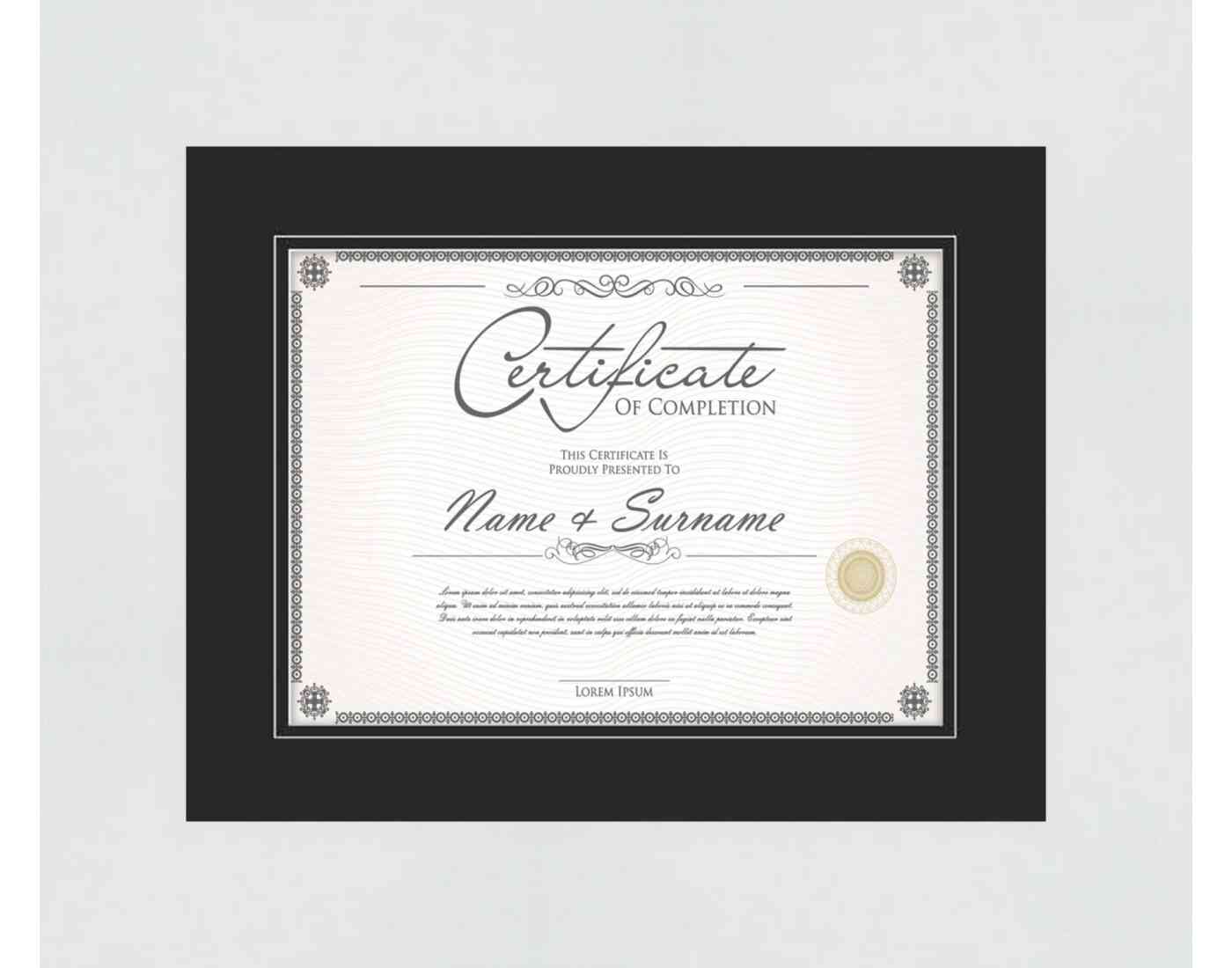 White Frame for Certificates & Diplomas