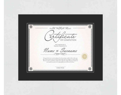 White Frame for Certificates & Diplomas