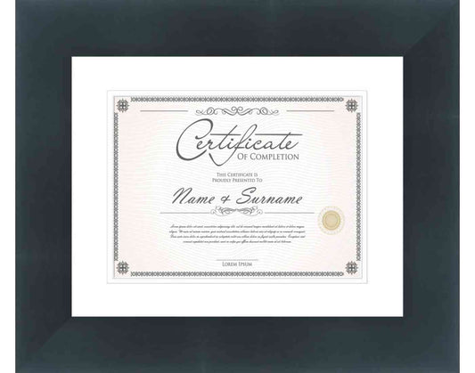 Black Frame for Certificates & Diplomas