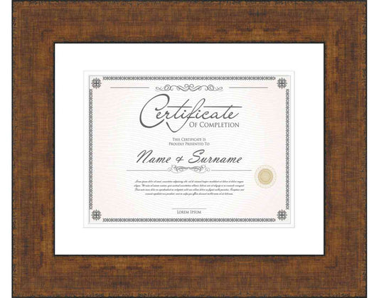 Antique Gold Frame for Certificates & Diplomas