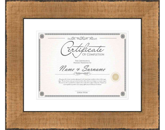 Gold Frame for Certificates & Diplomas