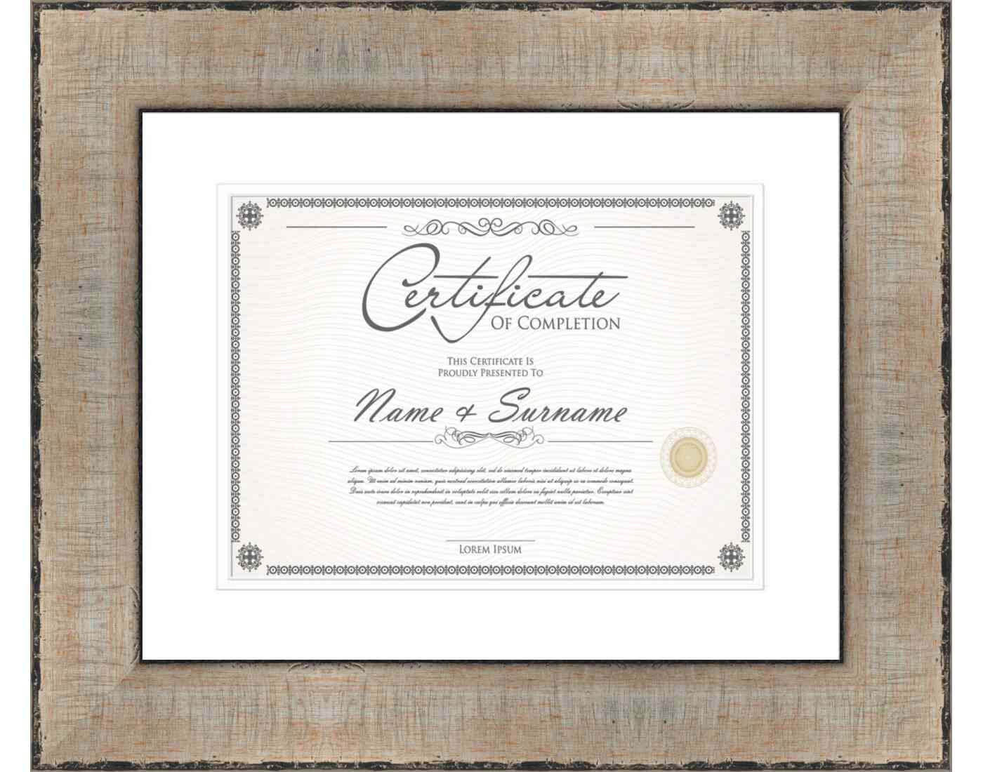 Silver Frame for Certificates & Diplomas