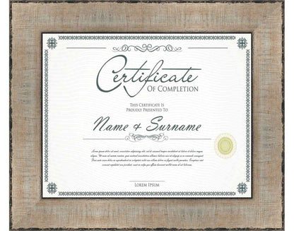Silver Frame for Certificates & Diplomas