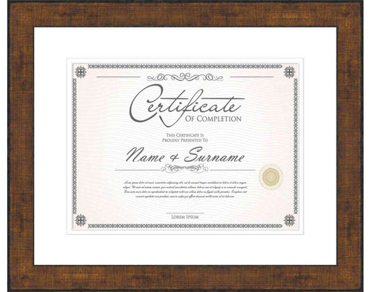 Antique Gold Frame for Certificates & Diplomas