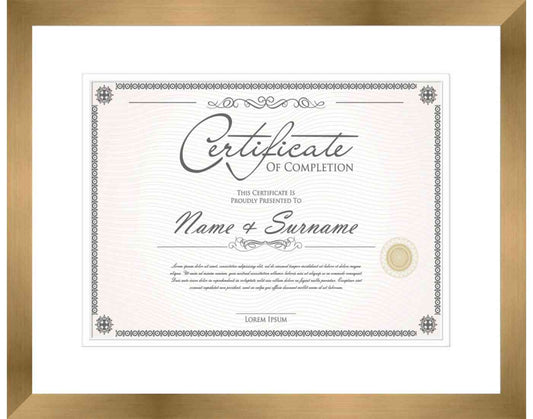 Bronze Frame for Certificates & Diplomas