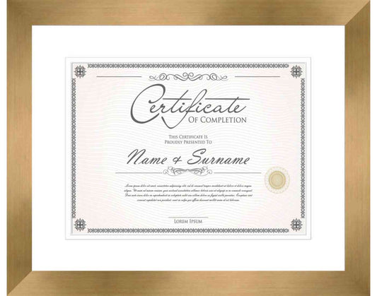 Bronze Frame for Certificates & Diplomas