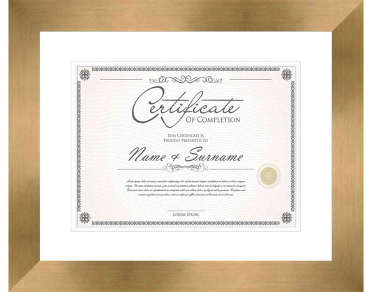 Bronze Frame for Certificates & Diplomas