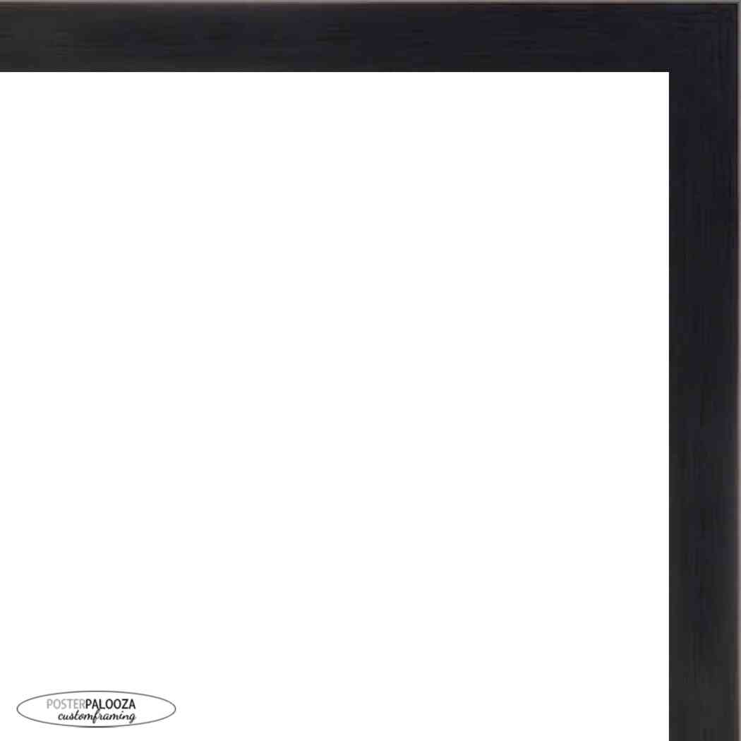 Textured Black Shadow Box Frame With Light Grey Acid-Free Suede Backing