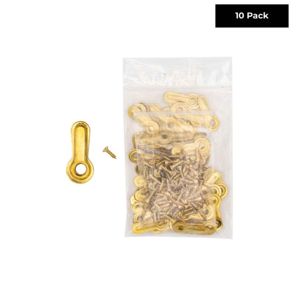 13/16" Brass Turn Button Fasteners with Screws