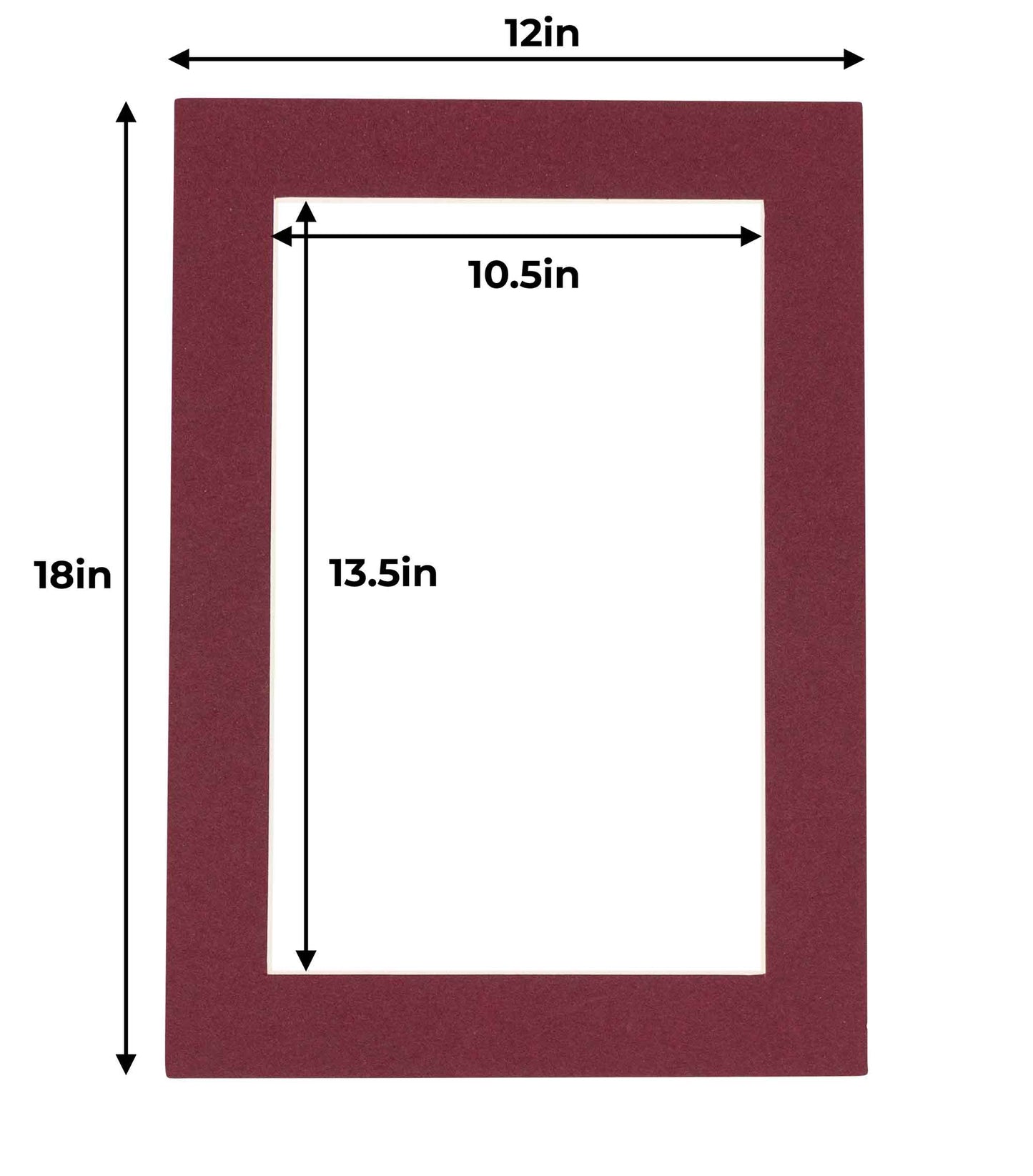 Maroon Precut Acid-Free Matboard