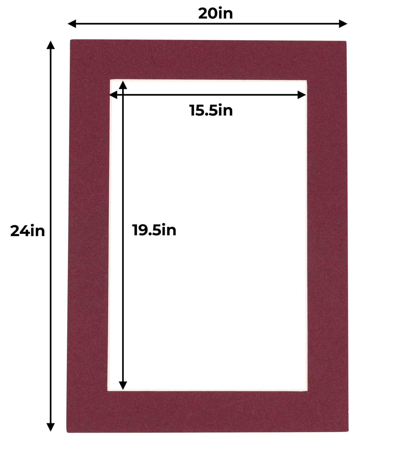 Maroon Precut Acid-Free Matboard