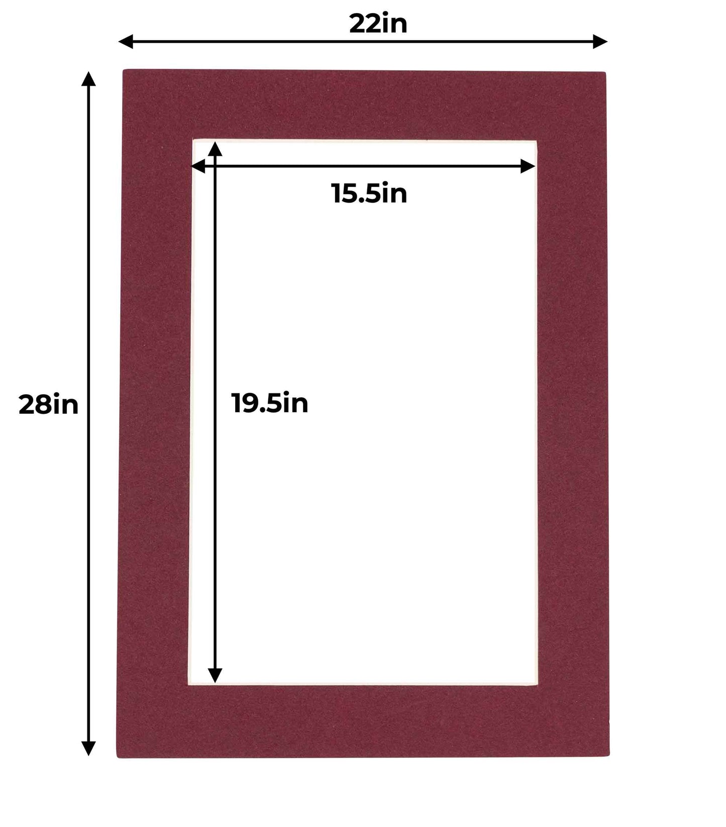 Maroon Precut Acid-Free Matboard
