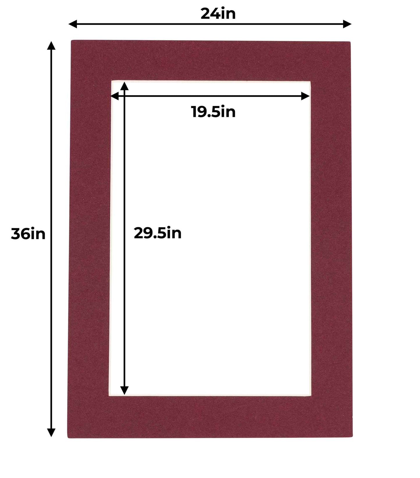 Maroon Precut Acid-Free Matboard