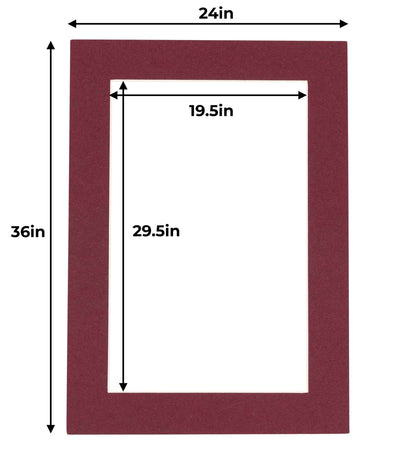 Maroon Precut Acid-Free Matboard