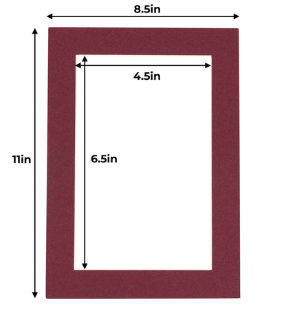 Maroon Precut Acid-Free Matboard