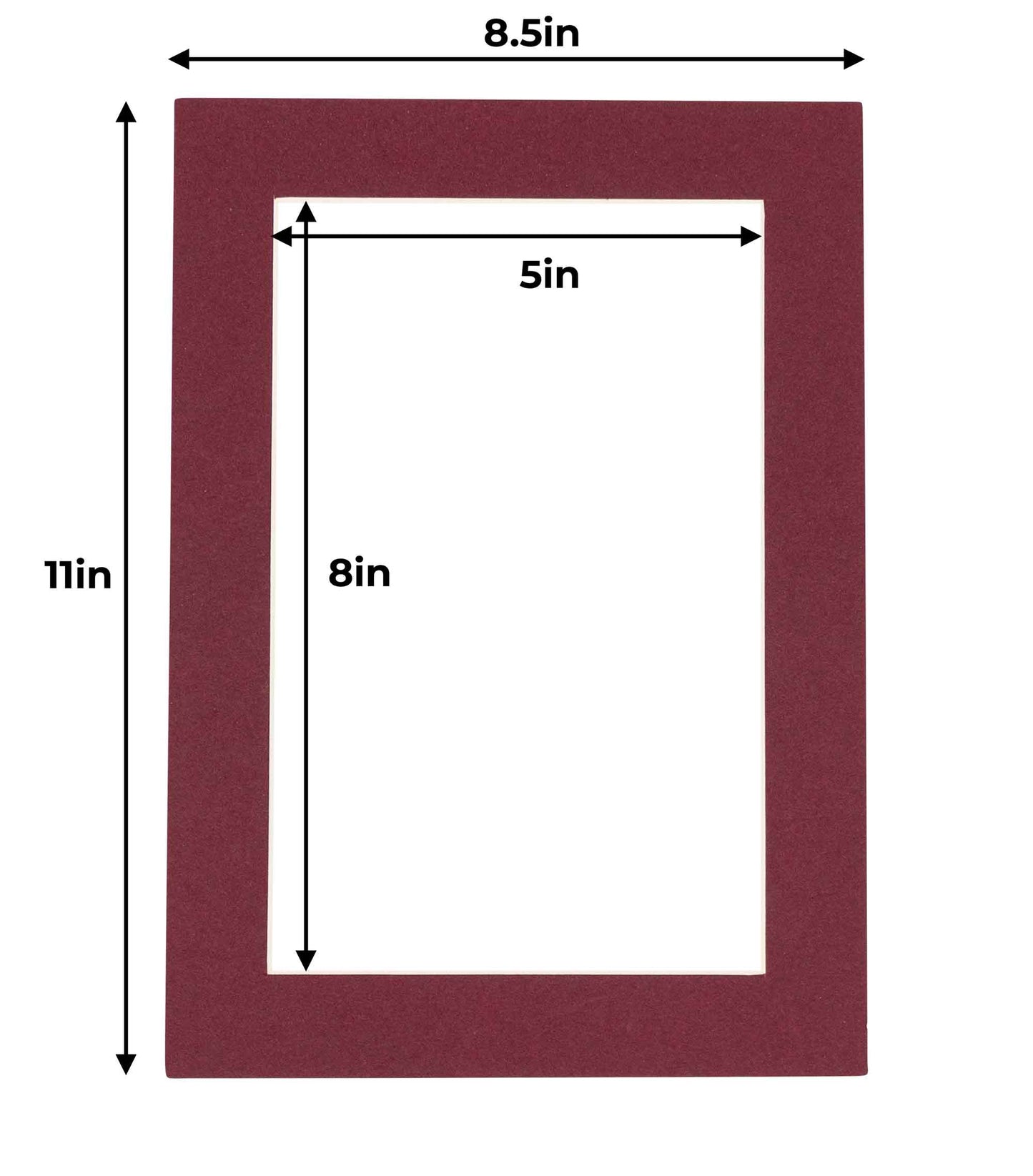 Maroon Precut Acid-Free Matboard