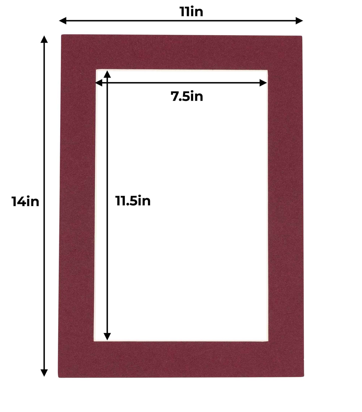 Maroon Precut Acid-Free Matboard