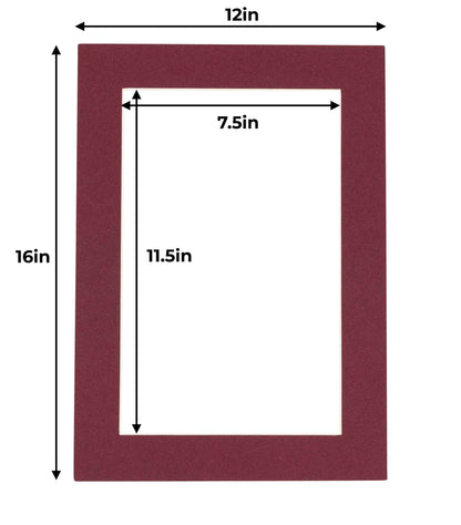 Maroon Precut Acid-Free Matboard