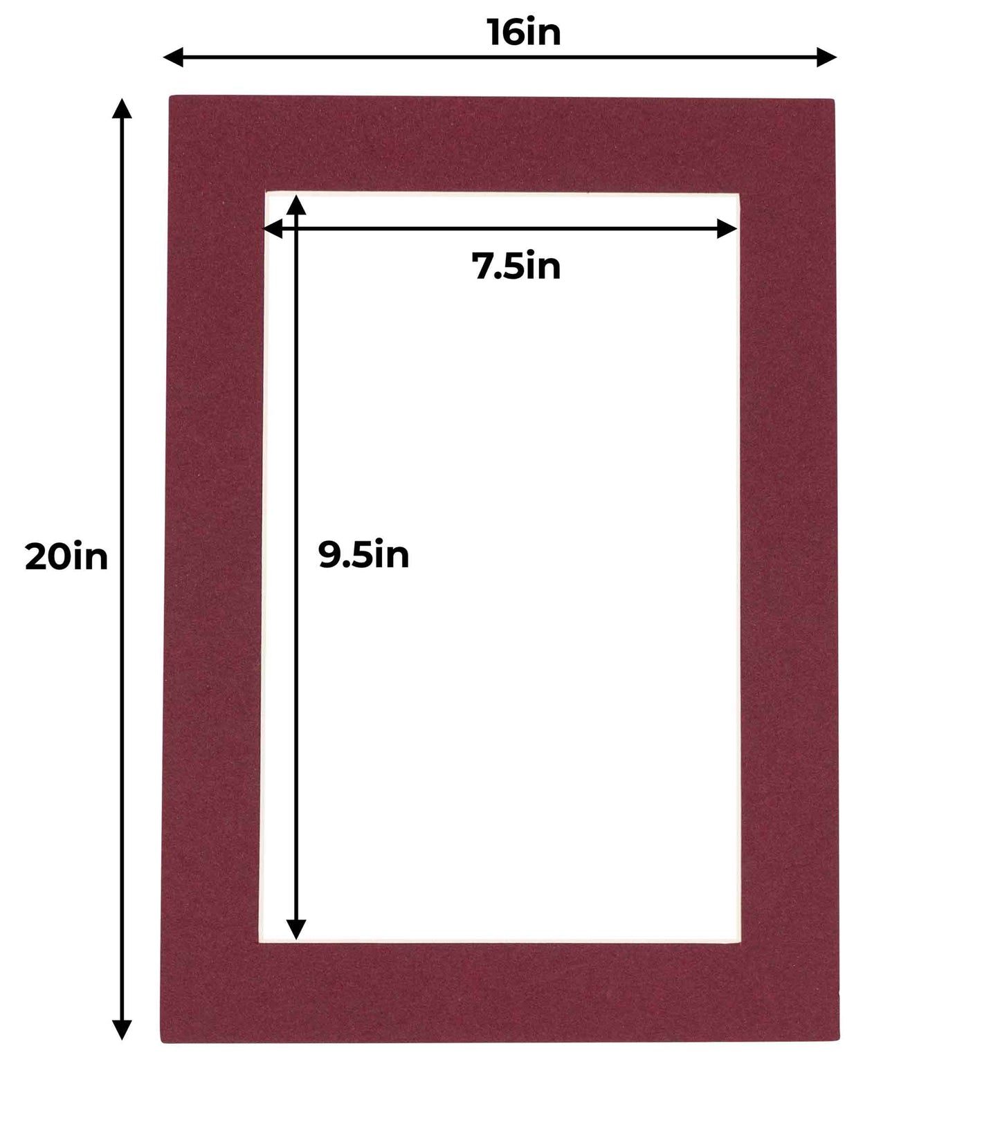 Maroon Precut Acid-Free Matboard