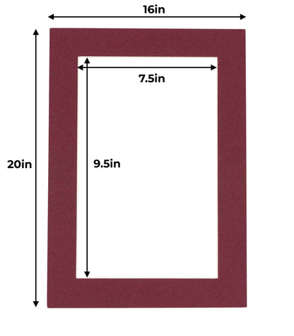 Maroon Precut Acid-Free Matboard
