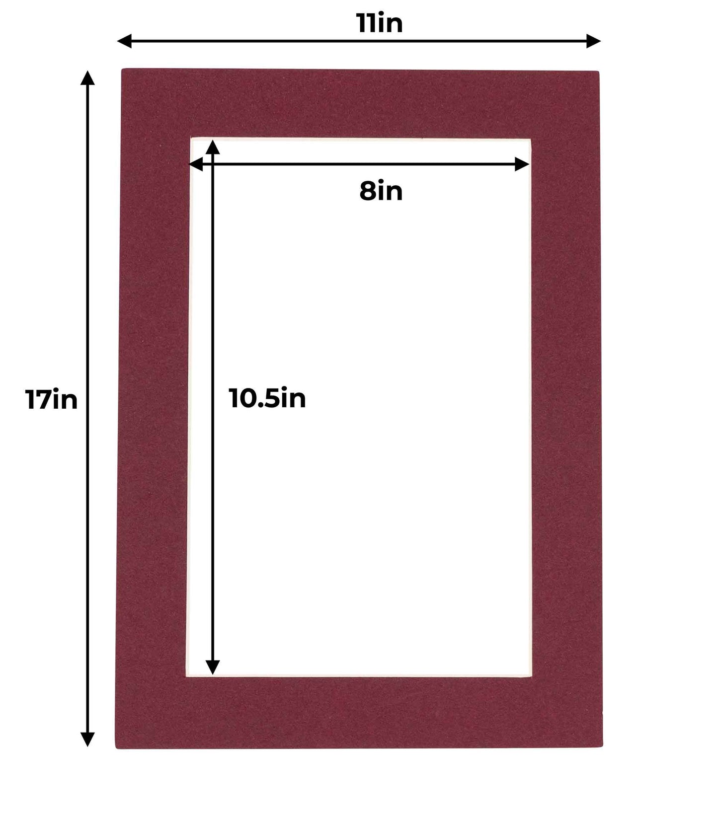 Maroon Precut Acid-Free Matboard