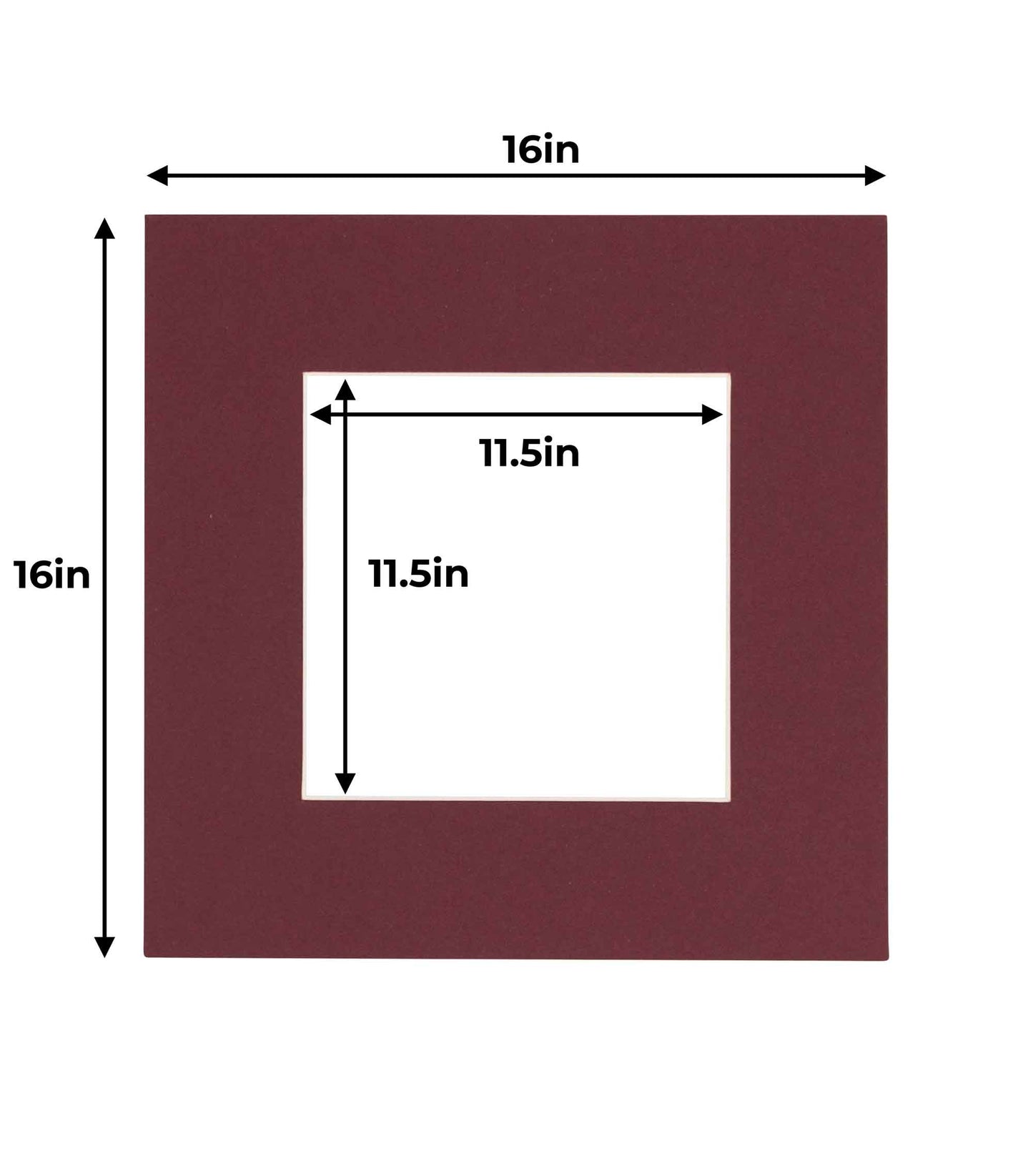 Maroon Precut Acid-Free Matboard