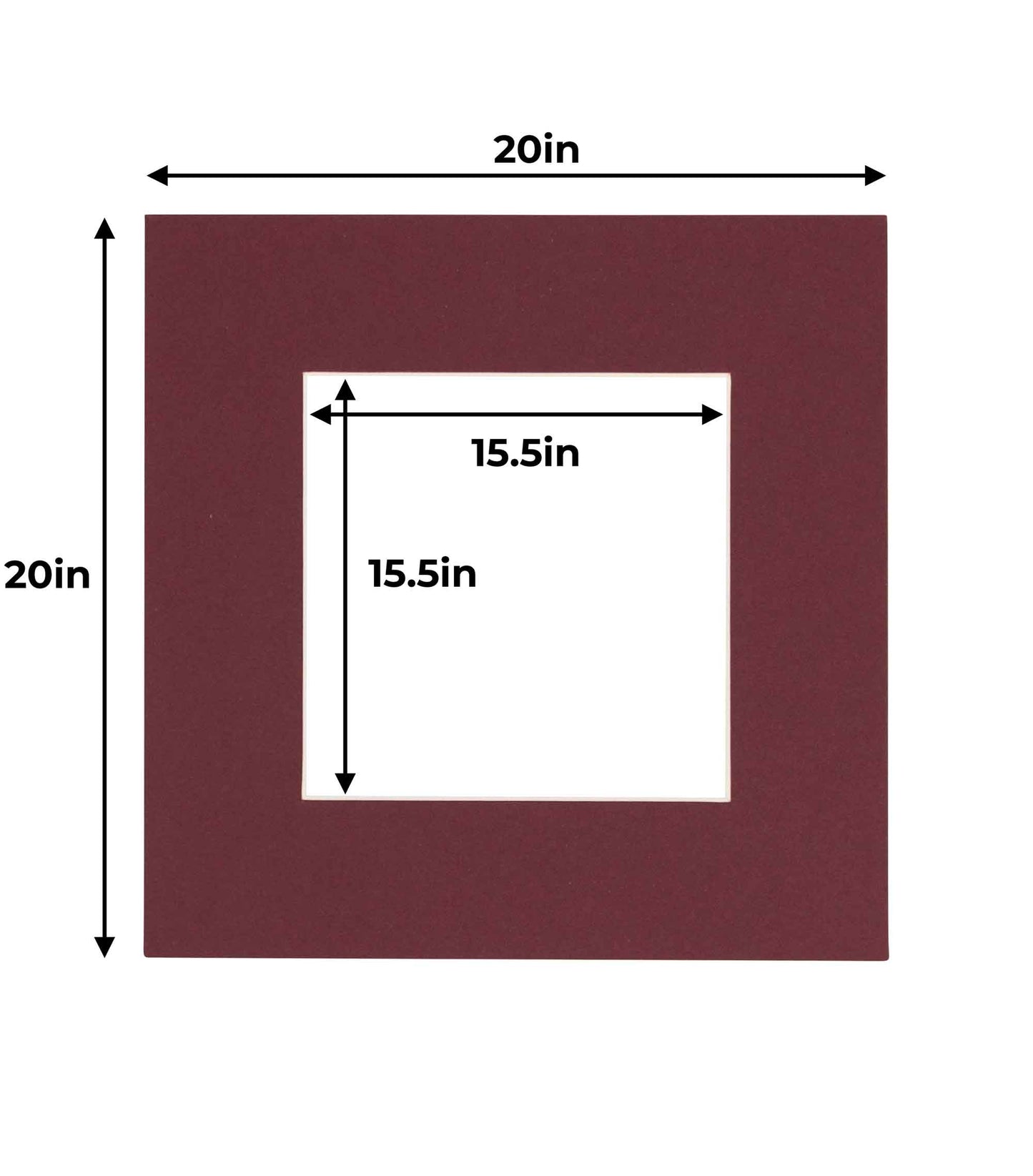 Maroon Precut Acid-Free Matboard