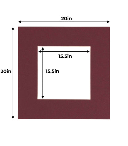 Maroon Precut Acid-Free Matboard