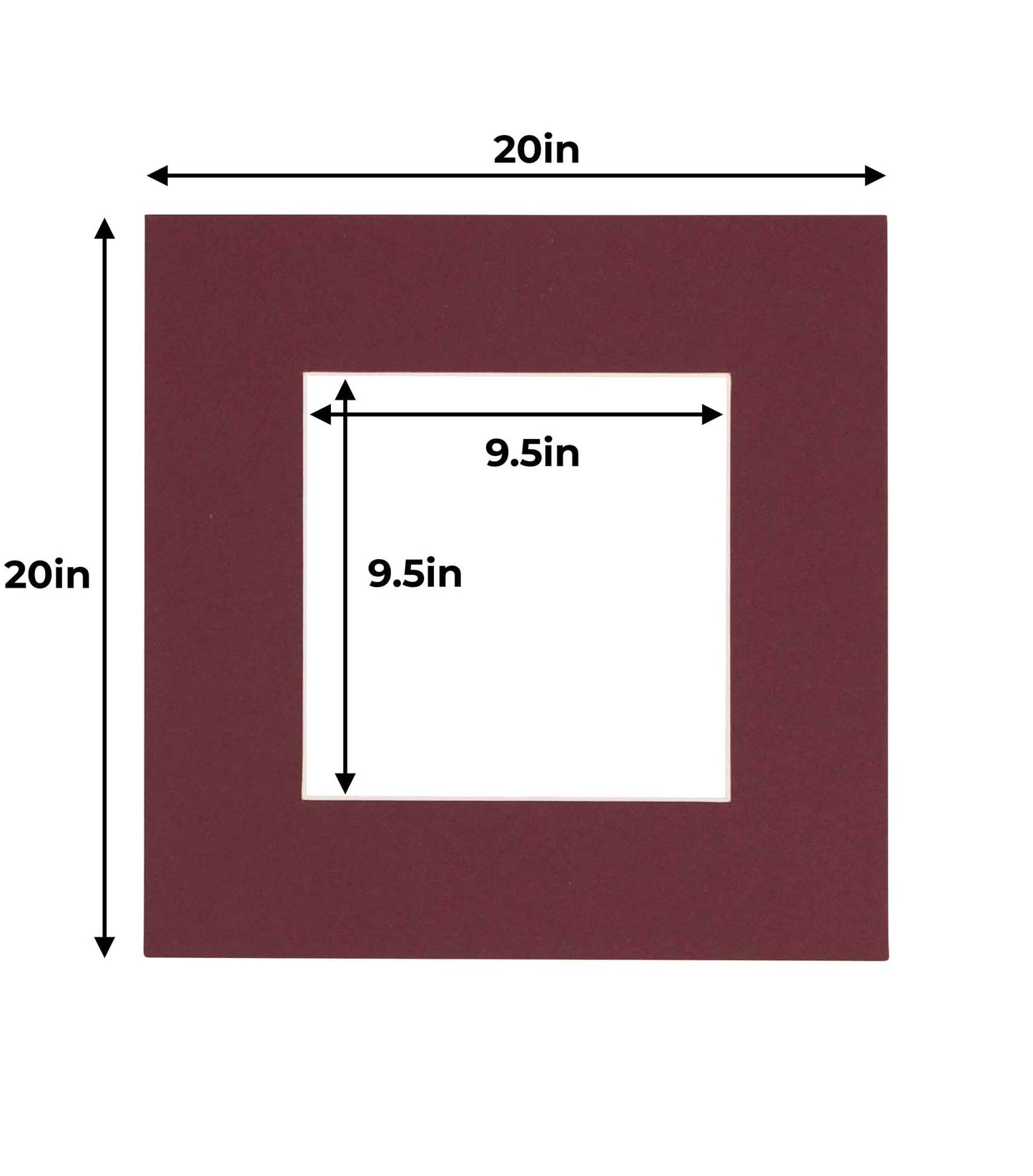 Maroon Precut Acid-Free Matboard