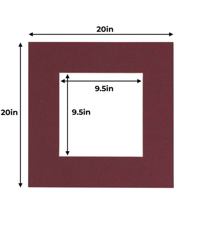 Maroon Precut Acid-Free Matboard