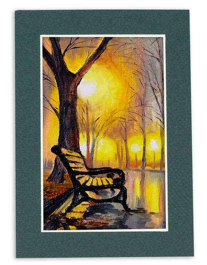 Pack of 10 Forest Green Precut Acid-Free Matboards