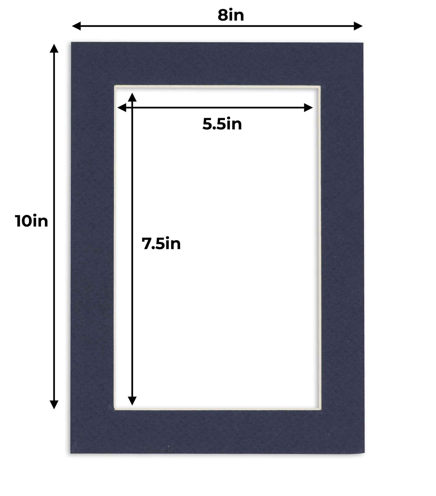 Navy Blue Precut Acid-Free Matboard