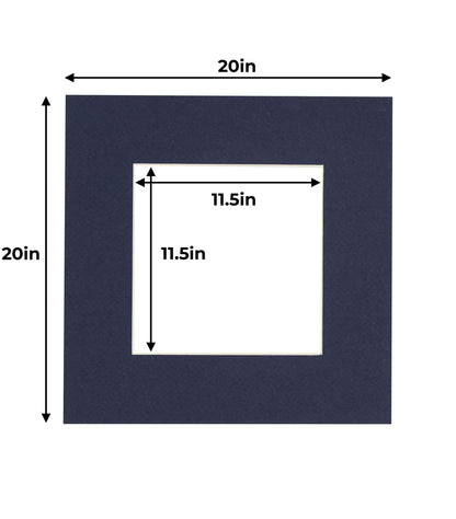 Navy Blue Precut Acid-Free Matboard
