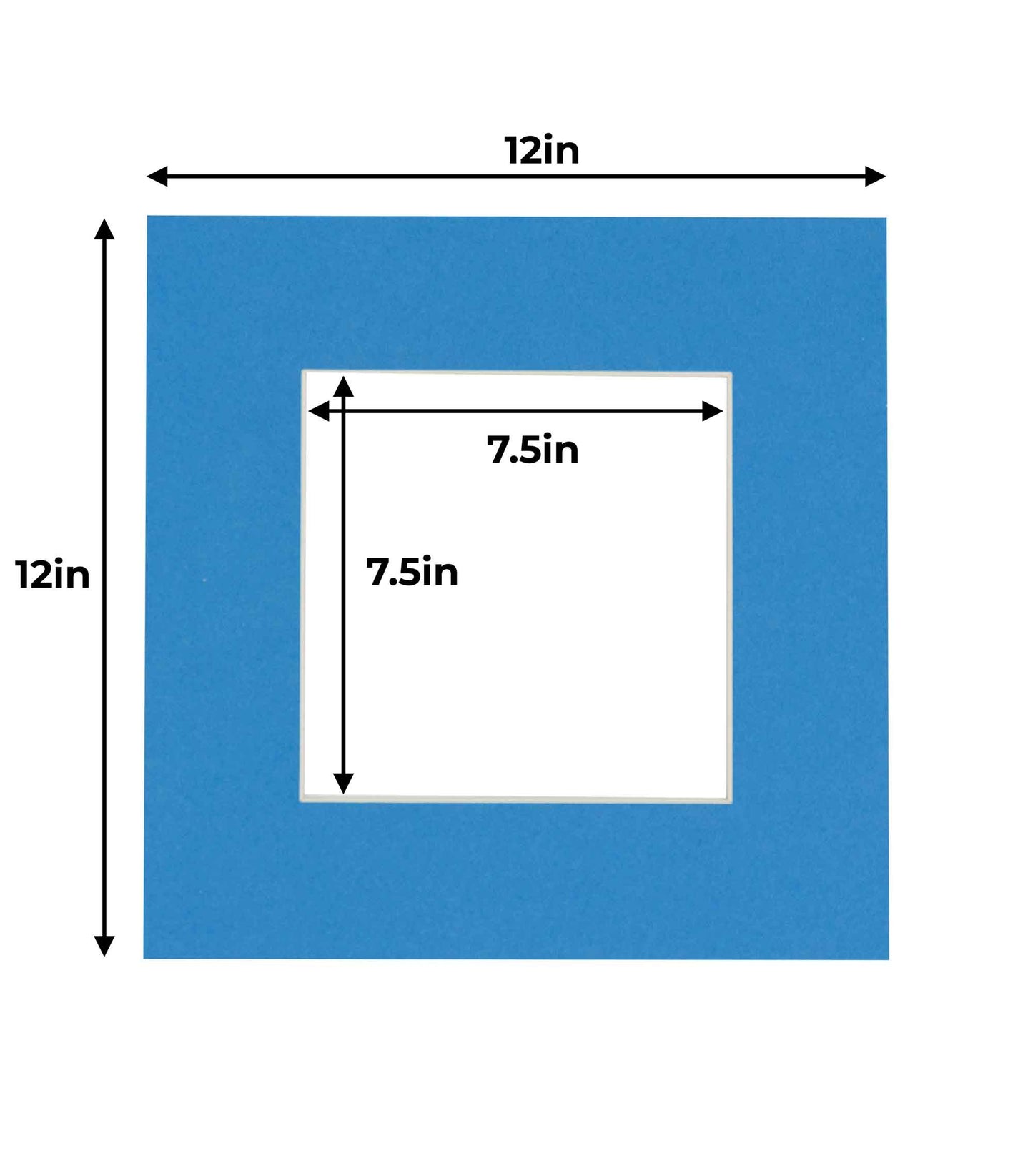 Pack of 25 Bay Blue Precut Acid-Free Matboards