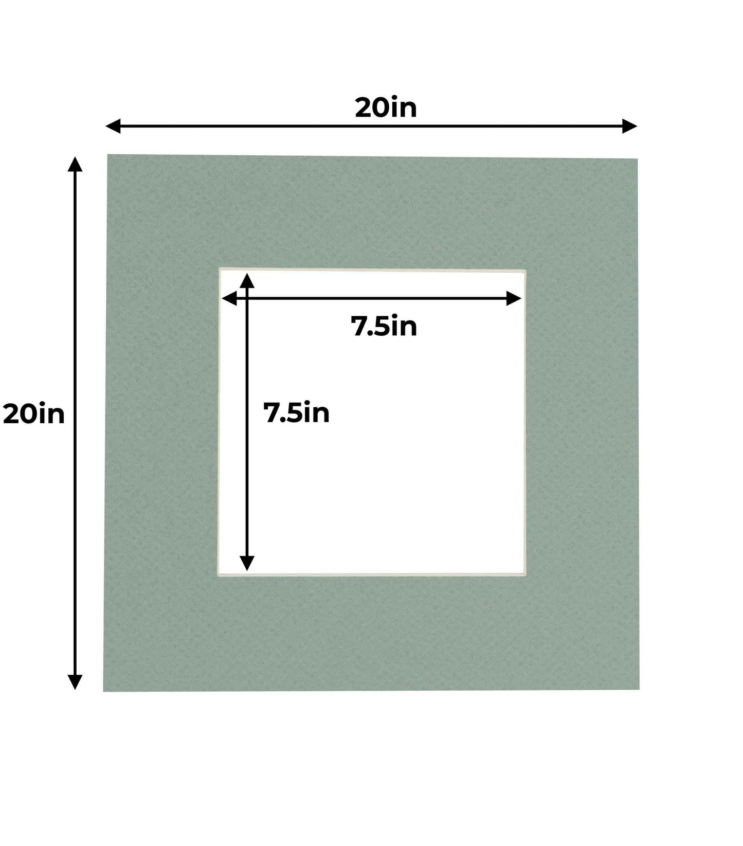 Seafoam Green Precut Acid-Free Matboard Set with Clear Bag & Backing