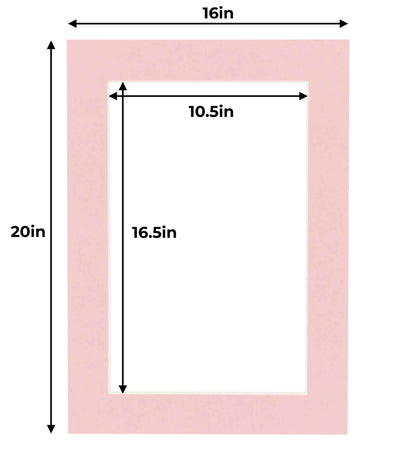 Pink Precut Acid-Free Matboard