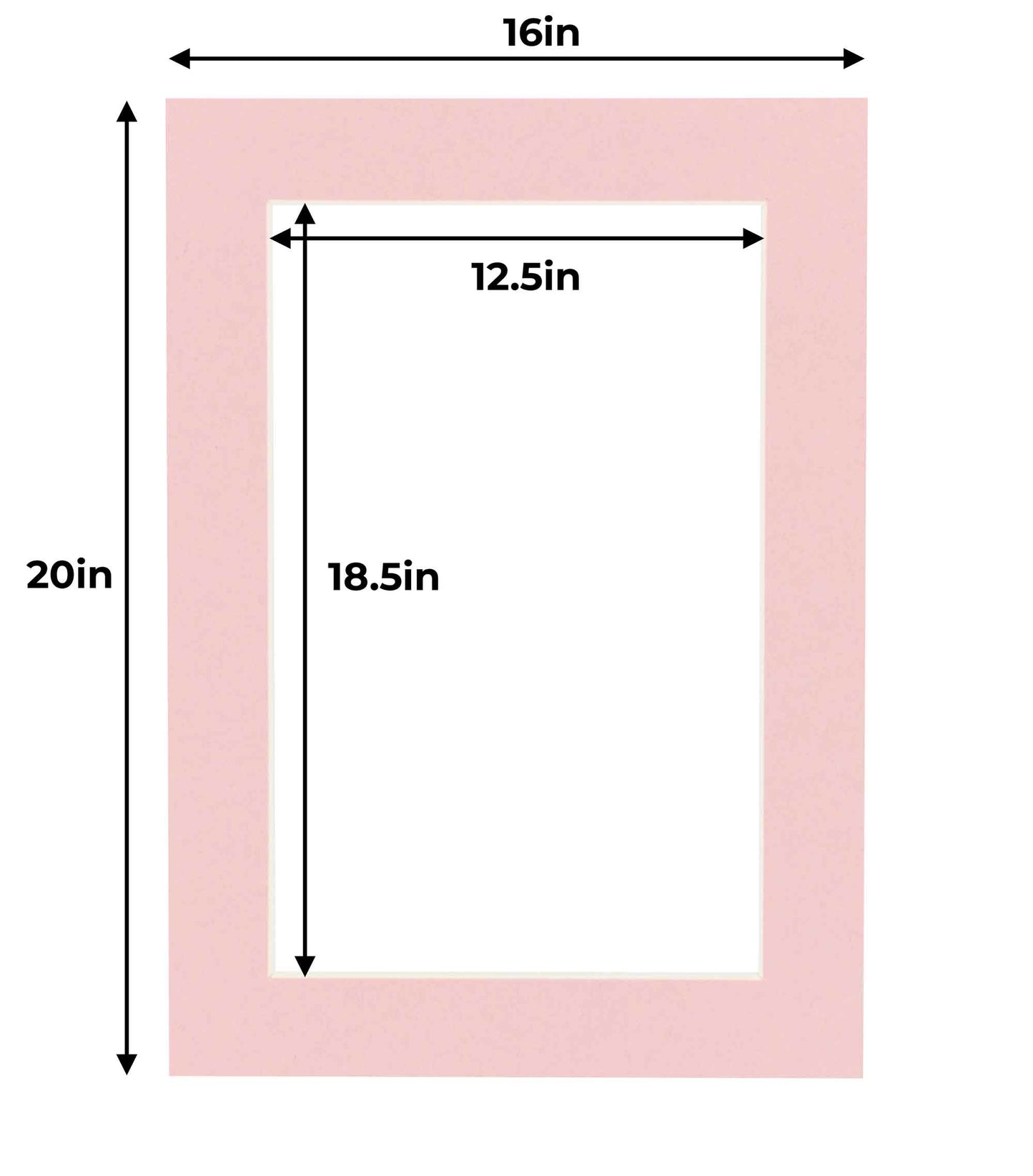 Pink Precut Acid-Free Matboard