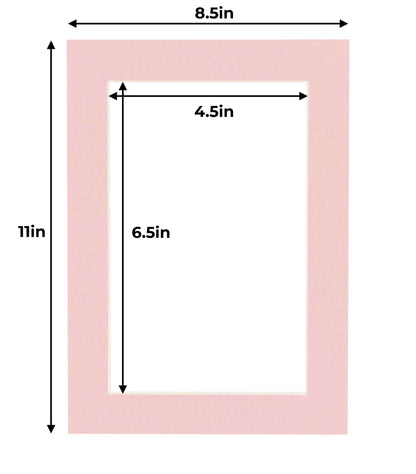 Pink Precut Acid-Free Matboard