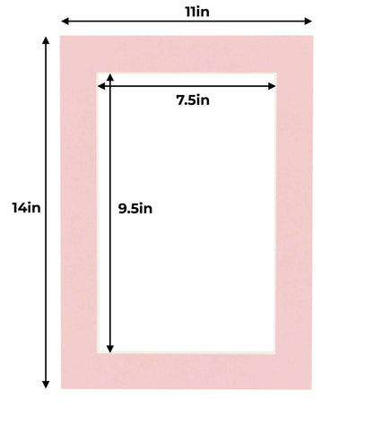 Pink Precut Acid-Free Matboard