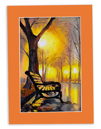 Pack of 10 Orange Precut Acid-Free Matboards
