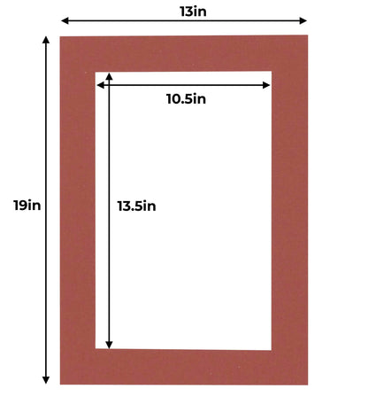 Brick Red Precut Acid-Free Matboard