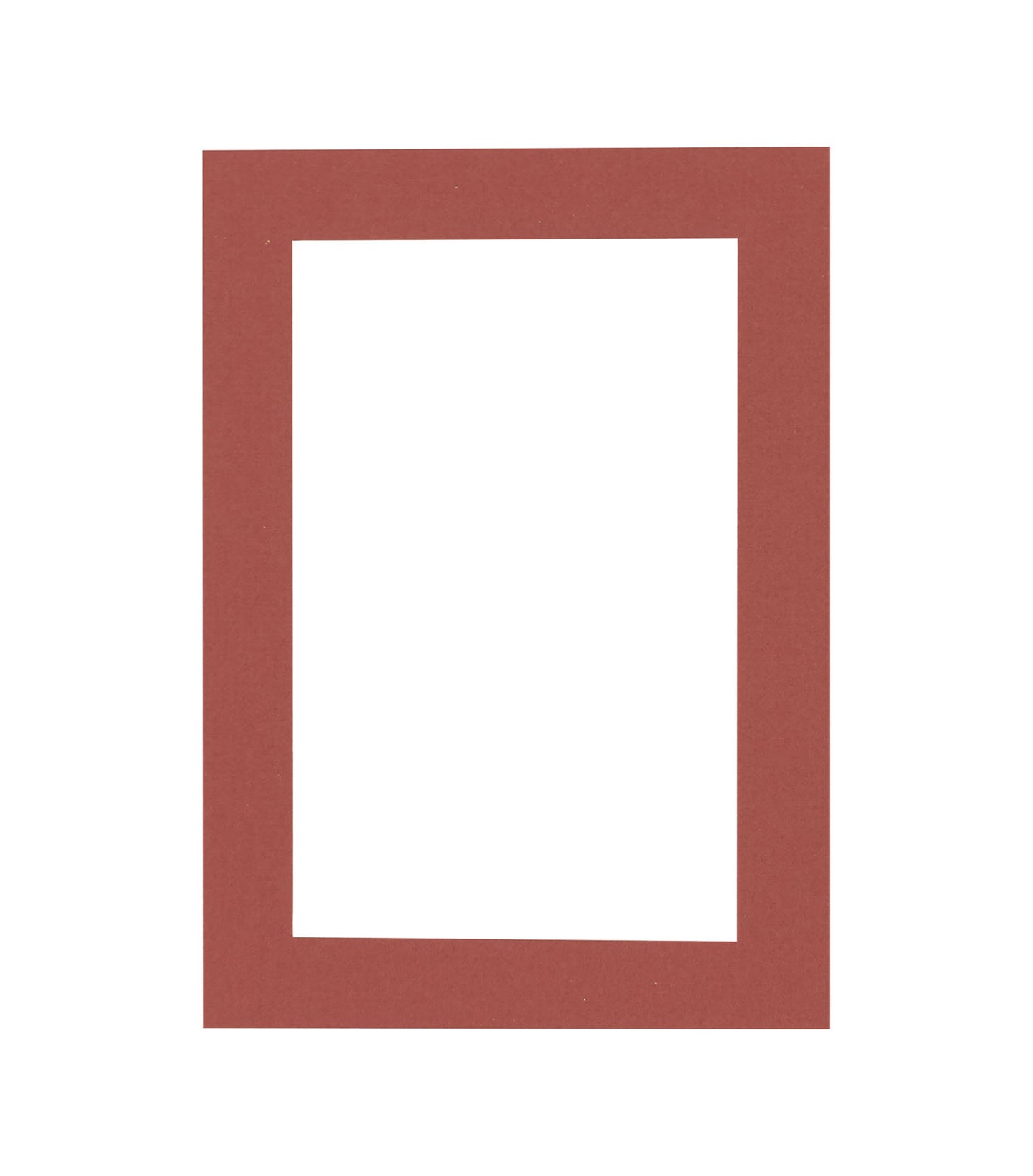 Brick Red Precut Acid-Free Matboard Set with Clear Bag & Backing