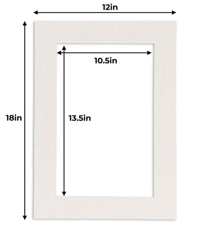 Oyster Shell White Precut Acid-Free Matboard
